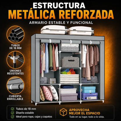 SmartCloset Plegable Multifuncional + Robot Aspirador RoboSpark | Organización y Limpieza