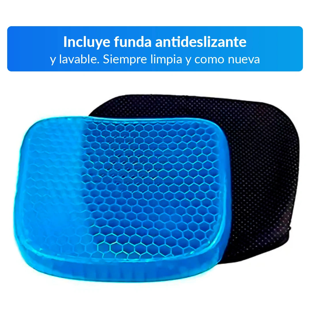 Asientura Cojín Ortopédico de Gel Transpirable para Mejorar la Postura