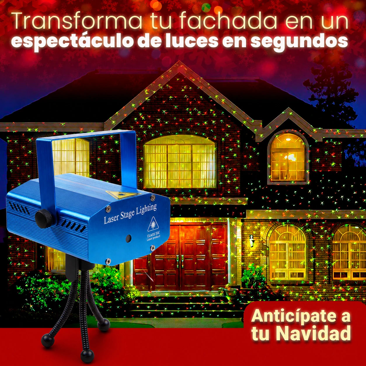 NoelSpark Glow - Proyector Navideño Automático