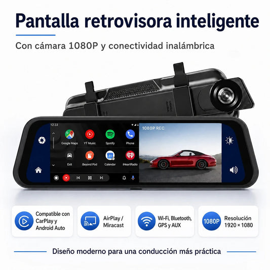 Espejo Retrovisor Cámara Delantera | DriveVision 360
