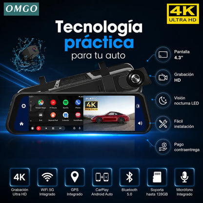 Espejo Retrovisor Cámara Delantera | DriveVision 360