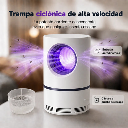 Trampa UV Silenciosa para Mosquitos, Segura para Niños y Mascotas - Mosquito Guard