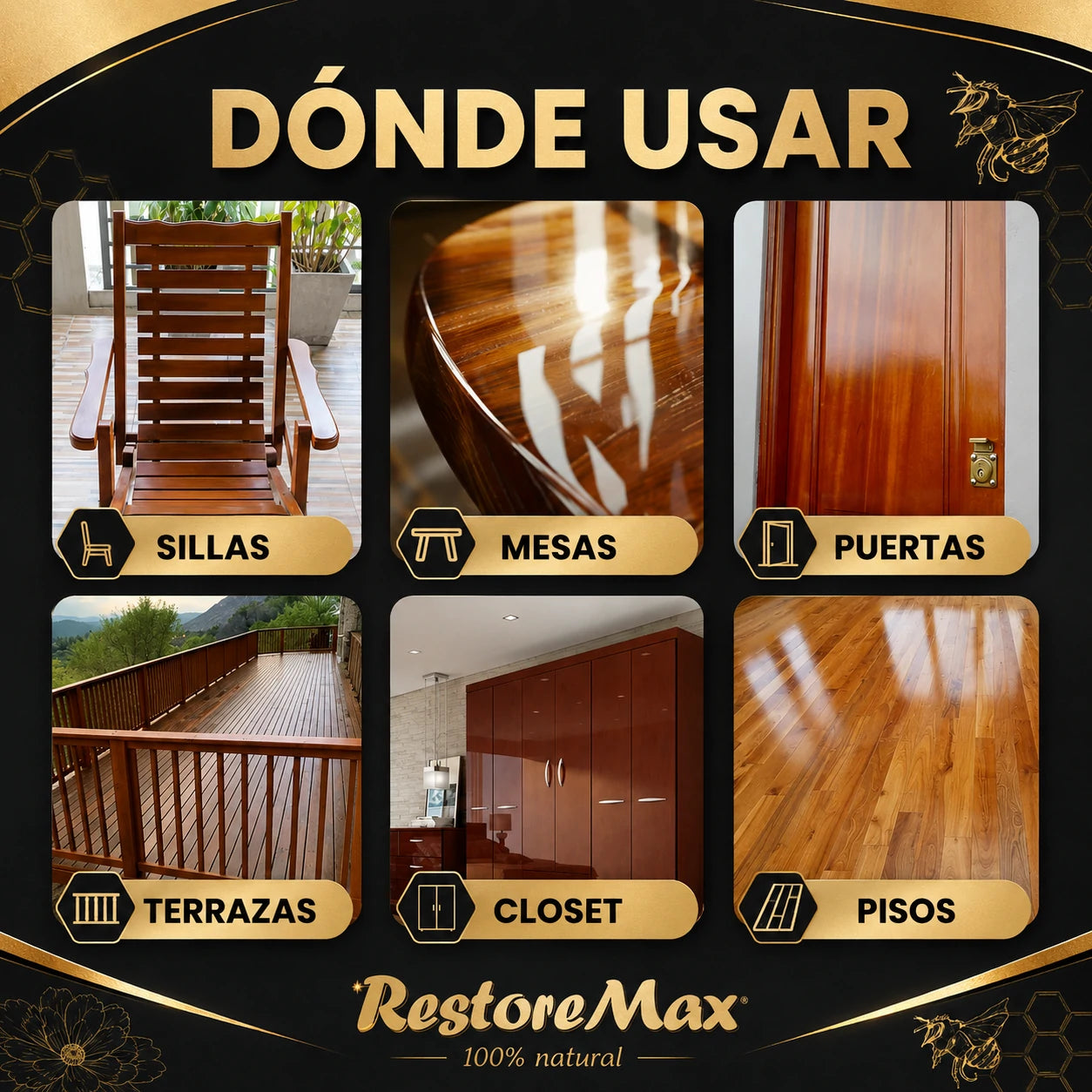 RestoreMax - Cera Renovadora de Madera - Compra 1 y Llévate 2
