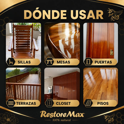 RestoreMax - Cera Renovadora de Madera - Compra 1 y Llévate 2