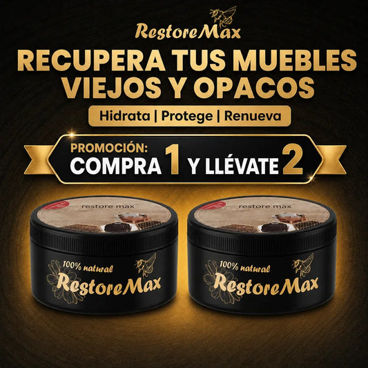 RestoreMax - Cera Renovadora de Madera - Compra 1 y Llévate 2