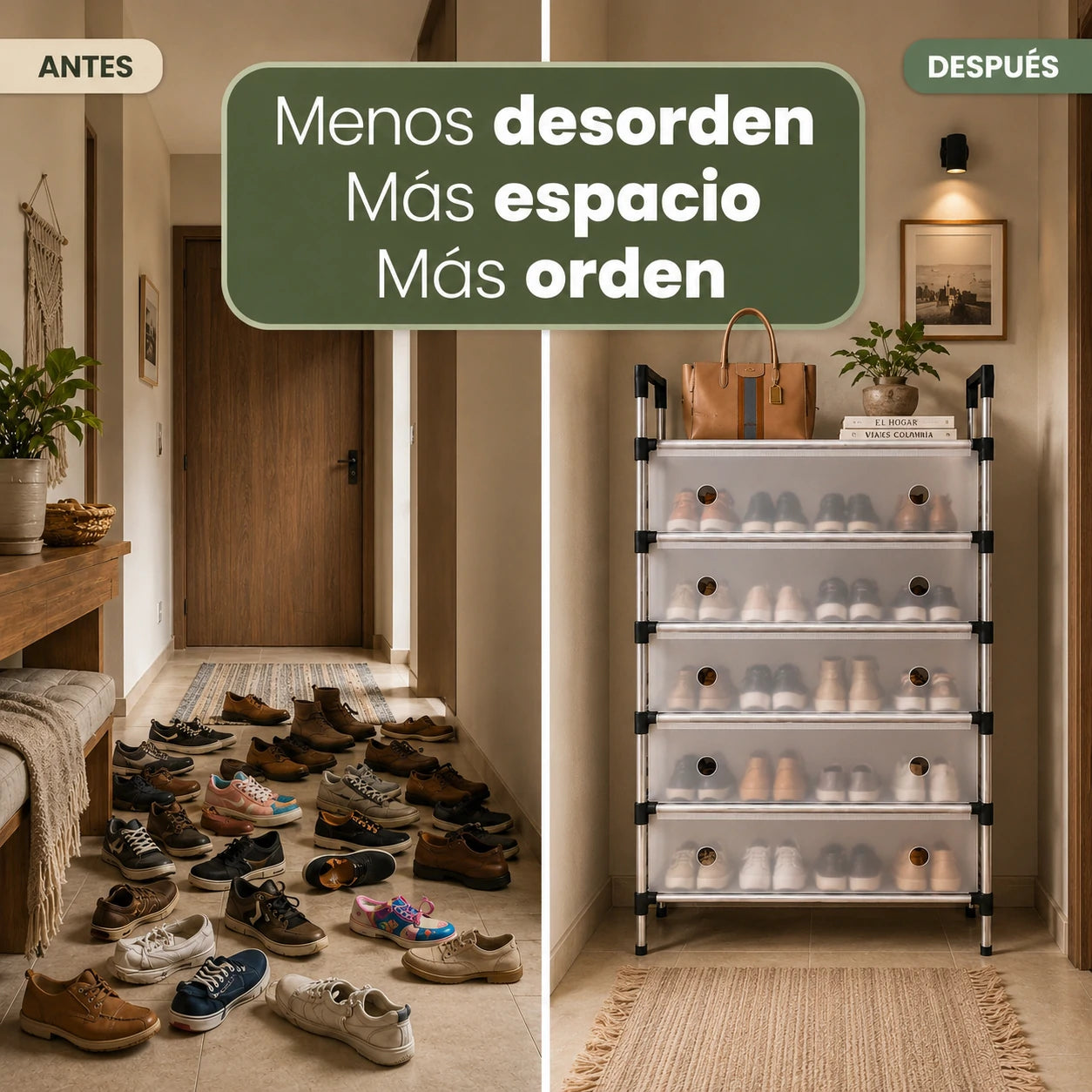 SmartOrganizer: Organizador de Zapatos Multifuncional de 6 Niveles
