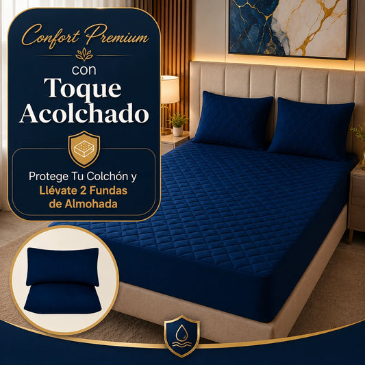 SoftRest: Protector de Colchón Transpirable Premium + 2 Fundas de Regalo